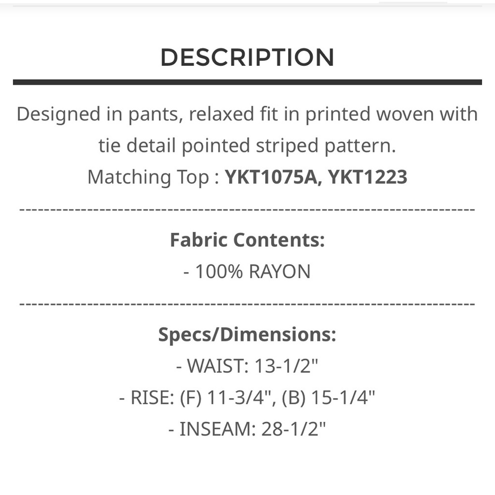 BP206-2🤎🤍POL playtime tan+cream harem type pants designed4on-trend boho style - Picture 6 of 6